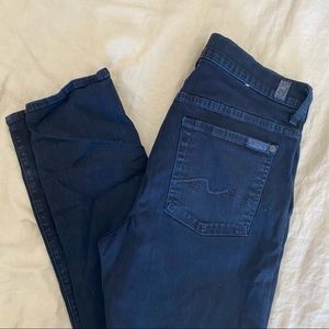 7 for All Mankind Dark Blue Jeans